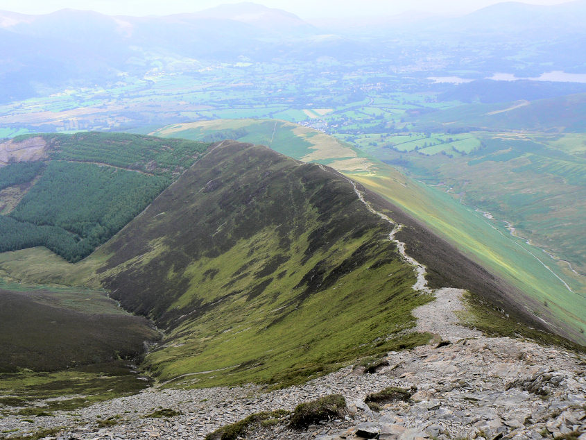 Grisedale Pike's east ridge Grisedale Pike's east ridge
